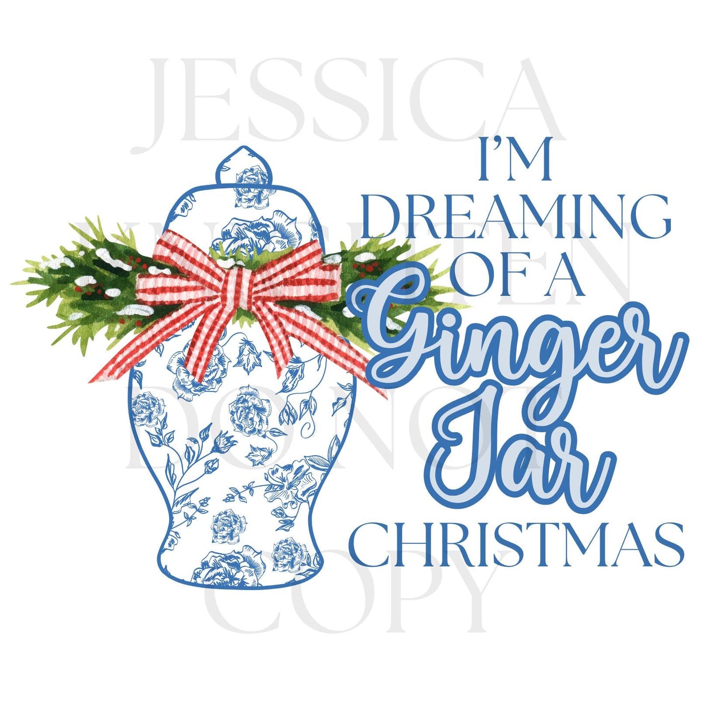 Coastal Grandmother Grandmillenial Preppy Christmas PNG Collection Hand Drawn Trendy Nutcracker Transparent Holly Jolly Merry Bright Santa