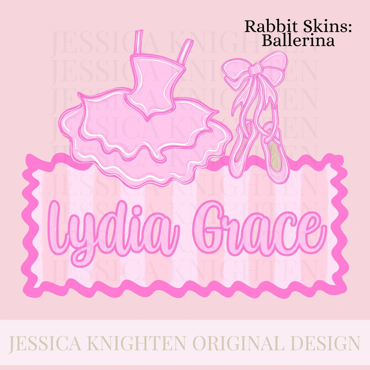 Name Block Dance PNG Digital Design Girly Trendy Files Kid Design Children Pink Preppy Bow Coquette Prep Print Stripe Ballet Dancer