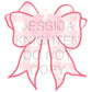 BUNDLE Gingham Bow Design -Hand Drawn