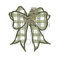 Dove Gingham Bow Design -Hand Drawn