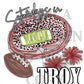 Saturdays in Troy Digital Design, Football Designs, Hand Drawn PNG