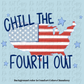 Chill The Fourth Out USA Flag Stripe Stars Independence American Design Shirt PNG Sub Trendy Cute Fourth of July Veterans Girly Bow Trendy