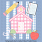 PNG Digital Design Girly Trendy Back to School Files Kid Design Pink Preppy Prep School End Beginning Pencil Teach Learn