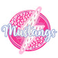 Preppy Mustangs PNG - Transparent - Digital Design - Football - Pink - Trendy
