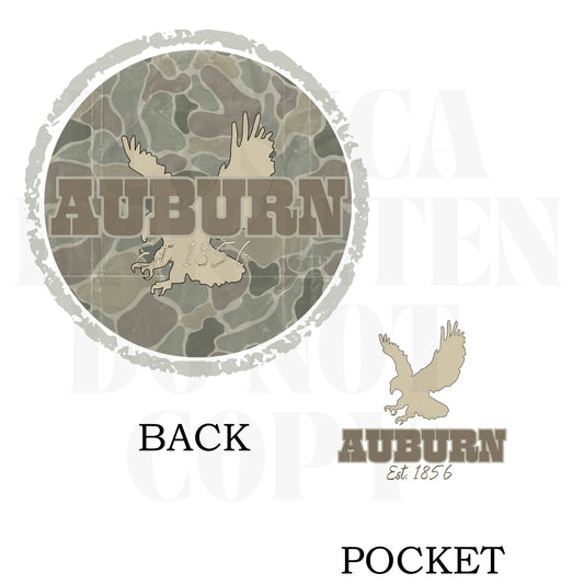 Camo University Transparent PNG Digital Design - Men - Football - Outdoors - Country - Camouflage - Auburn