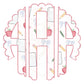 Back to School Scallop Monogram Files - Preppy - Watercolor - Grandmillenial - Apple - Pencil - Crayon - Notebook - Elementary - Teacher