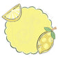 Watercolor Lemon Frame - Preppy - Grandmillenial - Lemonade - Blue - Scallop - Hand Drawn - Summer - Monogram Frame - Name Frame