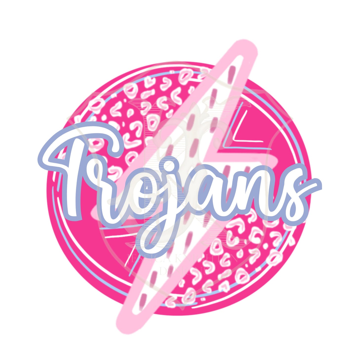 Preppy Trojans PNG - Transparent - Digital Design - Football - Pink - Trendy - Mascot