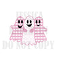 Preppy Grandmillenial Watercolor Hand Drawn Fall and Halloween Design Bundle - PNG - Transparent - Tee - Pink - Blue - Ghost - Gingham