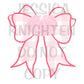 Pink Gingham Pumpkin Bow, PNG, 300 DPI, Season, Preppy, Fall, Pumpkin Patch, Transparent, Door Hanger Template, Digital File