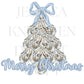 Coastal Grandmother Grandmillenial Preppy Christmas PNG Collection Hand Drawn Trendy Nutcracker Transparent Holly Jolly Merry Bright Santa