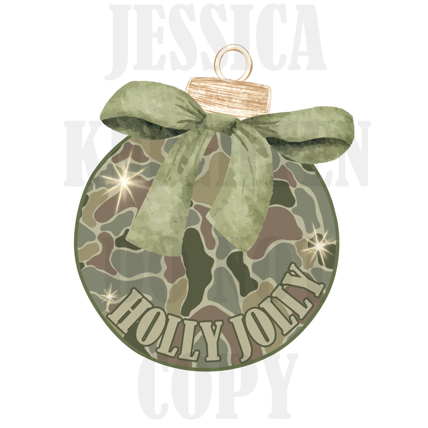 Camo Bow Antlers Deer Outdoors Country Hunting Holiday Girly Lights Preppy Christmas PNG Hand Drawn 300 DPI Trendy Jolly Merry Bright Holly