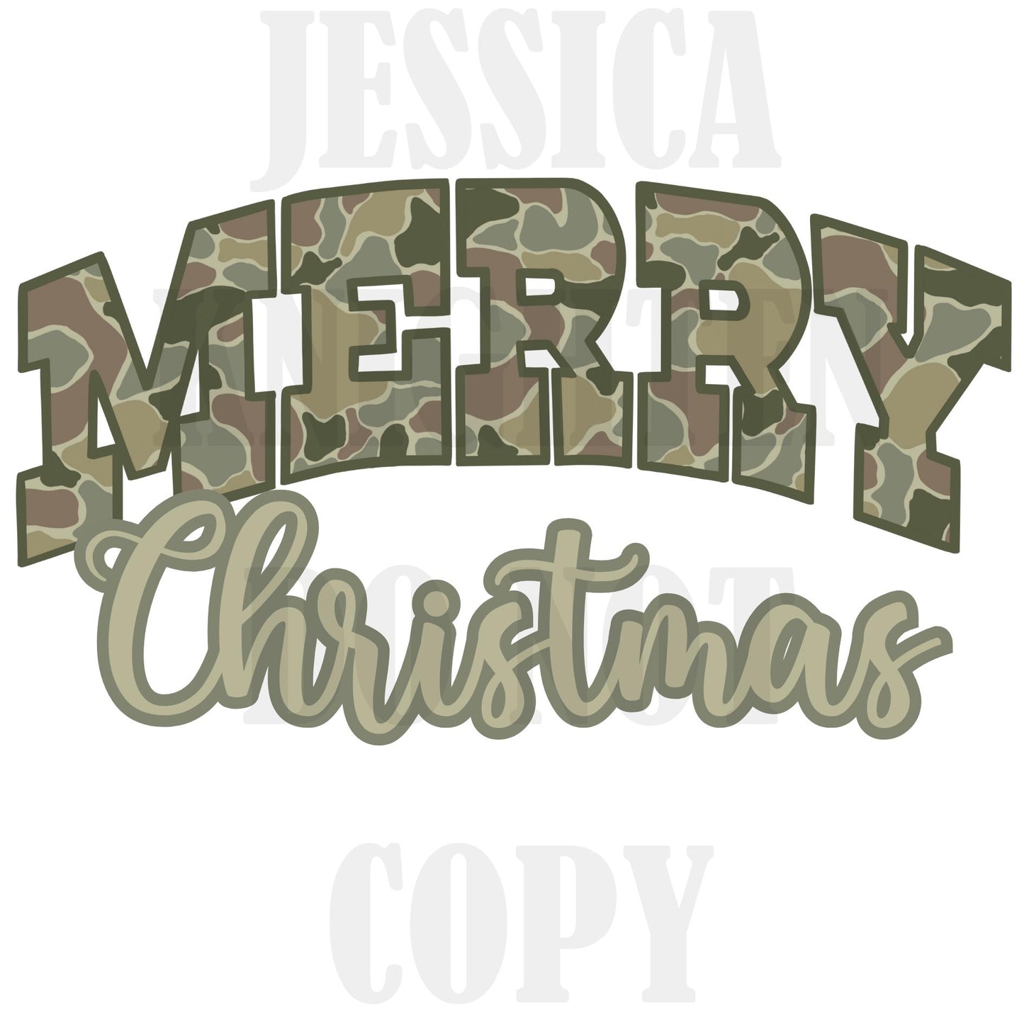 Hunting Holiday Camo Deer Preppy Christmas PNG Collection Hand Drawn Trendy Nutcracker Transparent Holly Jolly Merry Bright Santa Nutcracker