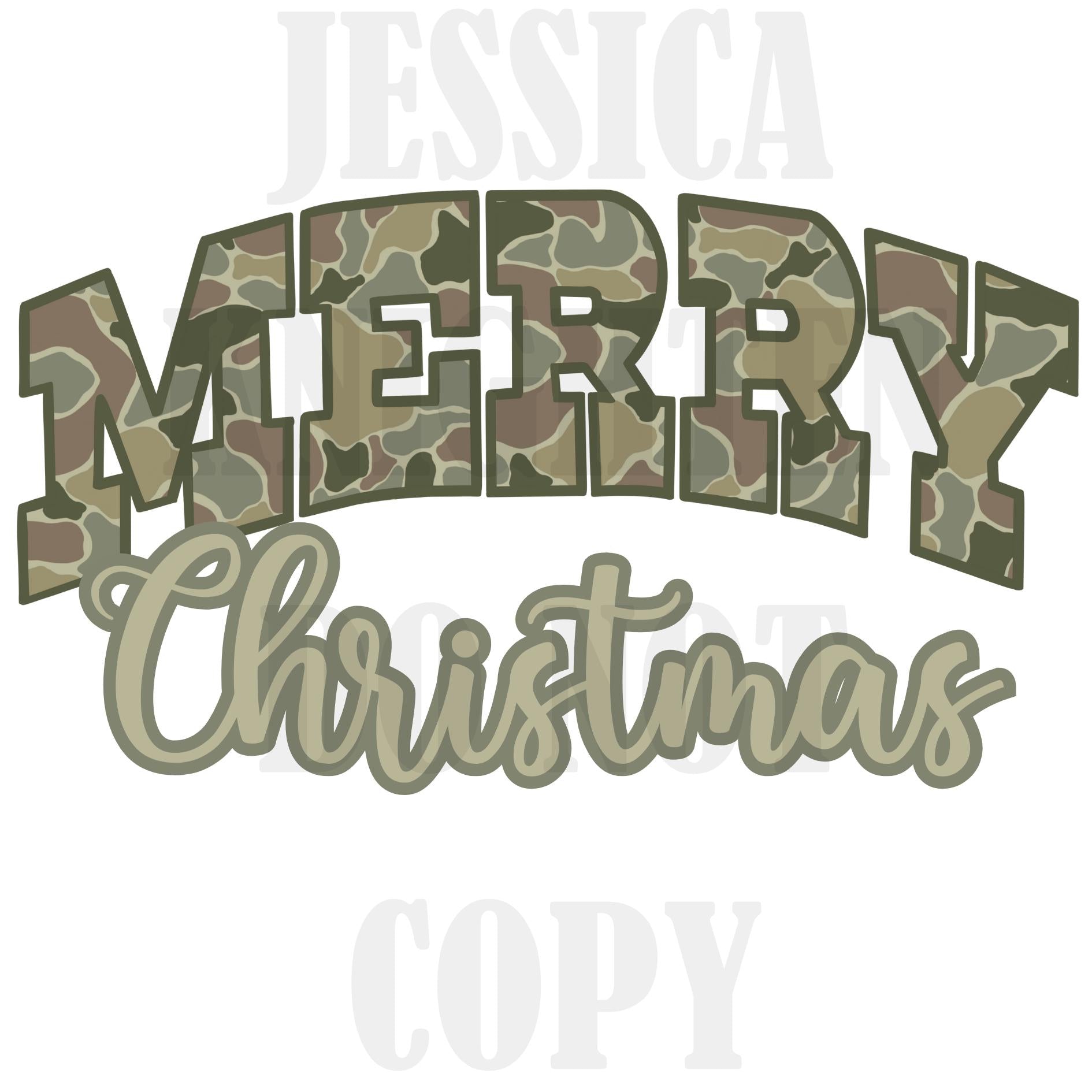 Hunting Holiday Camo Deer Preppy Christmas PNG Collection Hand Drawn Trendy Nutcracker Transparent Holly Jolly Merry Bright Santa Nutcracker