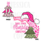 Small Town Florida Christmas Bow Pink Trendy PNG 300 DPI Preppy Tree Santa Candy Cane Merry Bright Popular Coquette Transparent Original