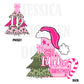 Small Town Idaho Christmas Bow Pink Trendy PNG 300 DPI Preppy Tree Santa Candy Cane Merry Bright Popular Coquette Transparent Original