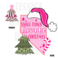 Small Town Nevada Christmas Bow Pink Trendy PNG 300 DPI Preppy Tree Santa Candy Cane Merry Bright Popular Coquette Transparent Original