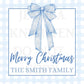 15 Printable Editable Christmas Gift Tags Coastal Grandmillenial Chinoiserie Preppy Sticker Print Your Own Canva Square Digital File Print