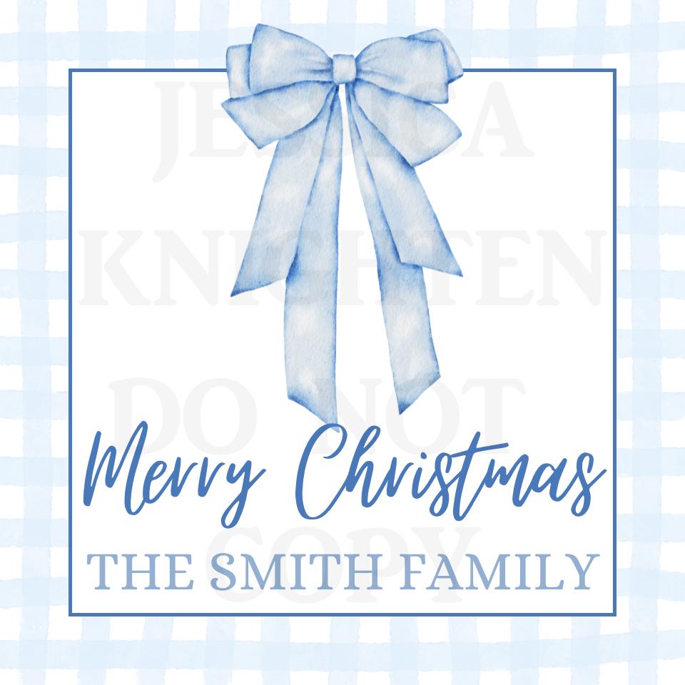 15 Printable Editable Christmas Gift Tags Coastal Grandmillenial Chinoiserie Preppy Sticker Print Your Own Canva Square Digital File Print