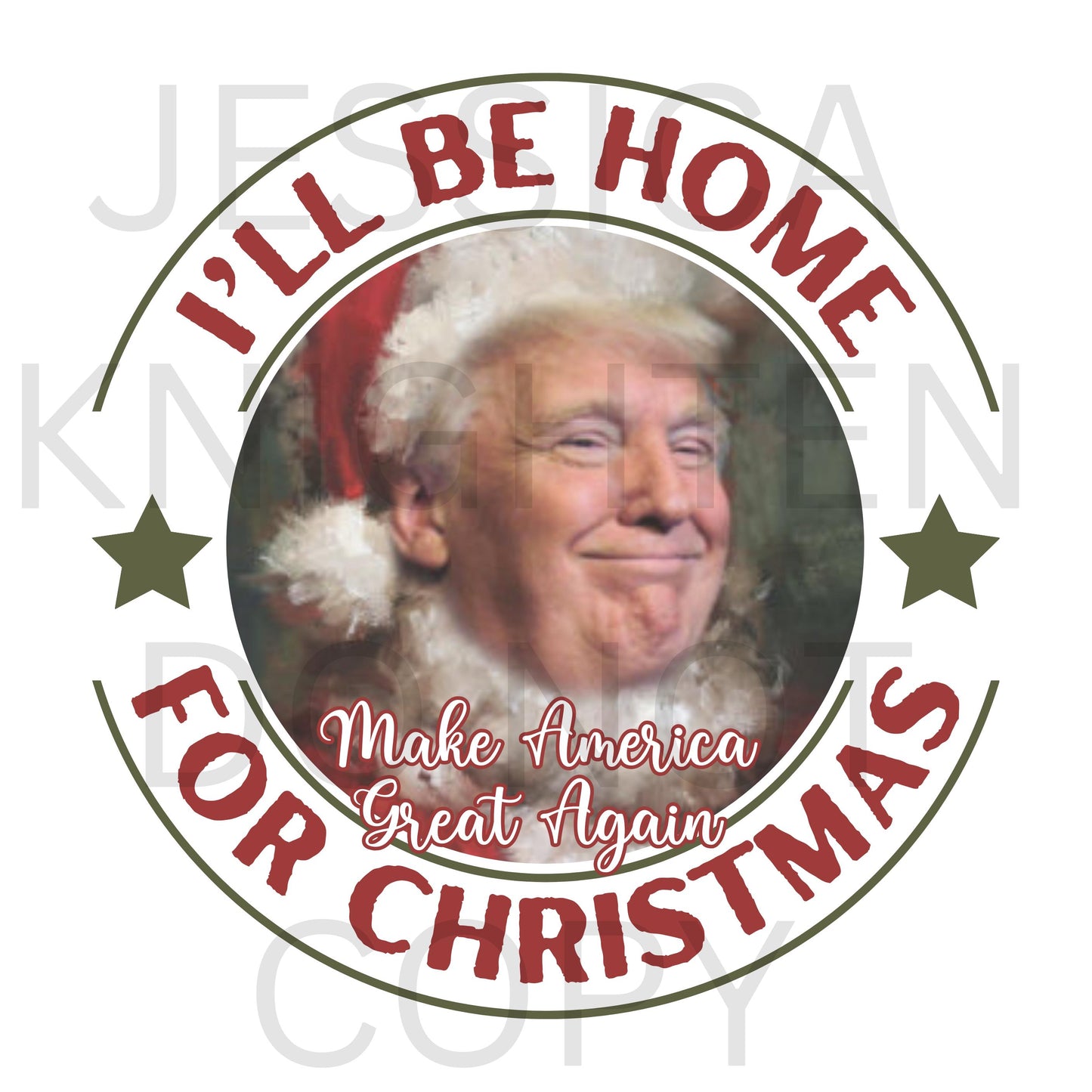 President Trump 2024 Design Home for Christmas MAGA We Won Again Vance Republican New PNG Digital Red Kingdom Inauguration Trending American