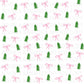 Christmas Digital Paper Bow Pink Trendy PNG 300 DPI Preppy Tree Santa Candy Cane Merry Bright Popular Coquette Transparent Original Pattern
