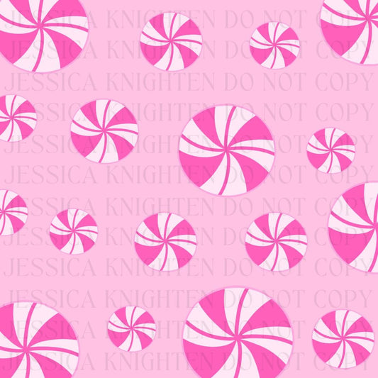 Christmas Digital Paper Bow Pink Trendy PNG 300 DPI Preppy Tree Santa Candy Cane Merry Bright Popular Coquette Transparent Original Pattern