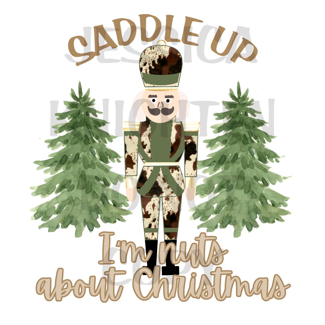 Nutcracker Howdy Santa Christmas PNG, Hand Drawn, 300 DPI, Western, Trendy, Cowboy, Cowgirl, Boots, Preppy, Howdy Christmas, Cow Print