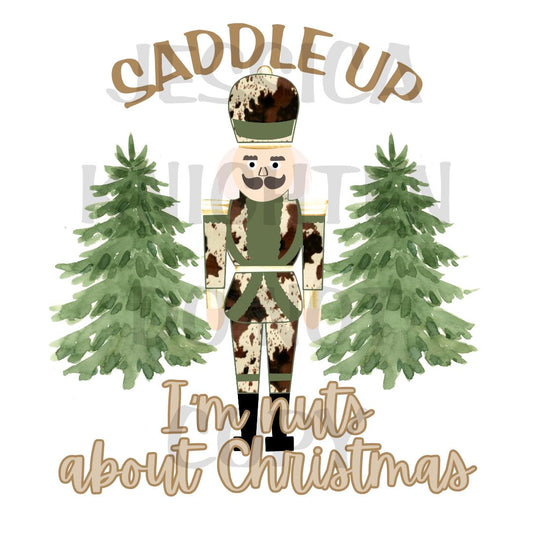Nutcracker Howdy Santa Christmas PNG, Hand Drawn, 300 DPI, Western, Trendy, Cowboy, Cowgirl, Boots, Preppy, Howdy Christmas, Cow Print