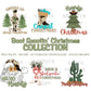 Boot Scootin' Christmas PNG Collection, Hand Drawn, 300 DPI, Western, Trendy, Cowgirl, Boots, Preppy, Howdy Christmas, Cow Print, Turquoise