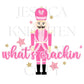 Nutcracker Preppy Christmas PNG, Hand Drawn, 300 DPI, Trendy, Holidays, Ho Ho Ho, Jolly Vibes, Holly, Merry Bright December File Bow
