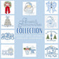 Coastal Grandmother Grandmillenial Preppy Christmas PNG Collection Hand Drawn Trendy Nutcracker Transparent Holly Jolly Merry Bright Santa