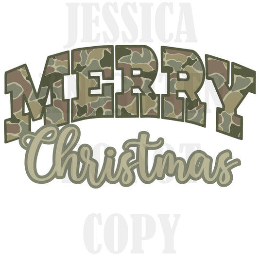 Camo Bow Antlers Deer Outdoors Country Hunting Holiday Girly Lights Preppy Christmas PNG Hand Drawn 300 DPI Trendy Jolly Merry Bright Holly