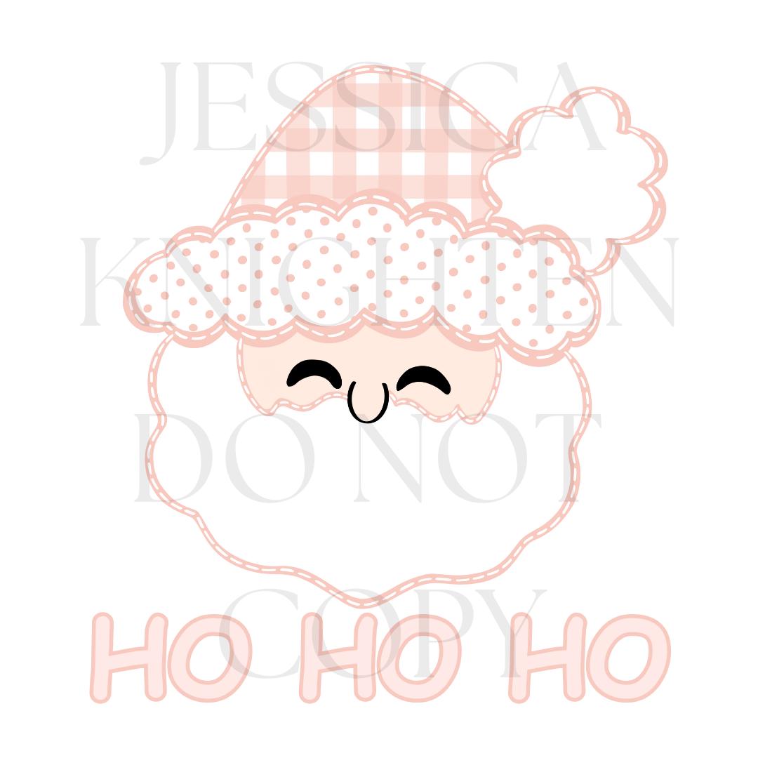 Preppy Christmas PNG Collection, Hand Drawn, 300 DPI, Pink, Trendy, Nutcracker, Gold, Glitter, Transparent, Holly, Jolly, Merry Bright Santa