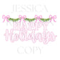 Preppy Christmas PNG Collection, Hand Drawn, 300 DPI, Pink, Trendy, Nutcracker, Gold, Glitter, Transparent, Holly, Jolly, Merry Bright Santa