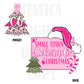 Small Town Colorado Christmas Bow Pink Trendy PNG 300 DPI Preppy Tree Santa Candy Cane Merry Bright Popular Coquette Transparent Original