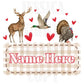 Hunting Valentines Digital Design Heart Gingham Name Plate Love Vday Kids Children Shirt PNG Personalized Sub Trendy XoXo Deer Turkey Duck