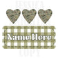 Camo Valentines Digital Design Heart Gingham Name Plate Love Vday Kids Children Shirt PNG Personalized Sub Trendy XoXo Hunter Hunting Boys