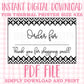 DIGITAL Thermal Printer Label for Boutiques and Small Businesses Preppy Sticker PDF Design Printable Instant Download 6X4 Name Pick Up