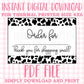 DIGITAL Thermal Printer Label for Boutiques and Small Businesses Preppy Sticker PDF Design Printable Instant Download 6X4 Name Pick Up Cow
