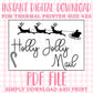 DIGITAL Thermal Printer Label for Small Businesses Preppy Sticker PDF Design Printable Instant Download 6X4 Christmas DIY