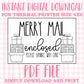 DIGITAL Thermal Printer Label for Small Businesses Preppy Sticker PDF Design Printable Instant Download 6X4 Christmas DIY Deer Hunting