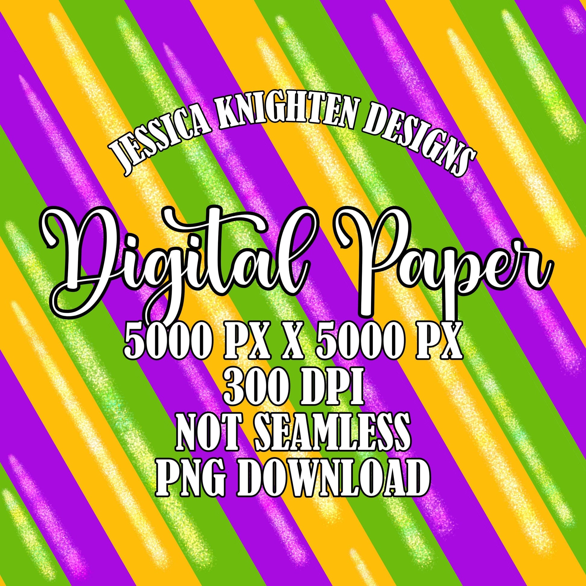 Mardi Gras Digital Paper Bow Pink Trendy PNG 300 DPI Preppy Popular Transparent Original Pattern Hand Painted Scrapbook Green Purple Gold