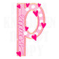 Pirates Mascot Letter Preppy Pink Valentines Football Team Go PNG Sublimation File Glitter Gold DTF Print Digital Unique Trendy