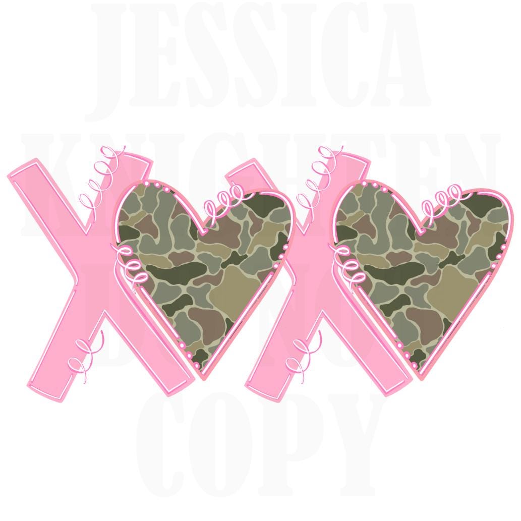 Camo Hunting Valentines Digital Design Heart Vday Shirt PNG Personalized Sub Trendy Adult Transparent Preppy Loved Deerly