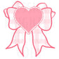 Be Mine Valentines Digital Design Heart Love Vday Kids Children Shirt PNG Personalized Sub Trendy XoXo Adult Transparent Preppy Red Bow