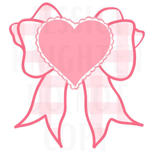 Be Mine Valentines Digital Design Heart Love Vday Kids Children Shirt PNG Personalized Sub Trendy XoXo Adult Transparent Preppy Red Bow