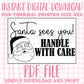 DIGITAL Thermal Printer Label for Small Businesses Preppy Sticker PDF Design Printable Instant Download 6X4 Christmas DIY Deer Hunting