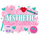 Aesthetic Nurse Practitioner PNG Trendy Preppy Cheetah Pink Digital Shirt Print Injector Filler Cosmetic Lips NP Tox Facial Dermoplane