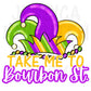 Mardi Gras Hand Drawn PNG Party Digital Download Towel Design Shirt Original Unique DTF Sublimation Design Fleur De Lis King Cake Door State