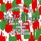 Christmas Digital Paper Red Green Trendy PNG 300 DPI Preppy Tree Santa Candy Cane Merry Bright Popular Coquette Transparent Original Pattern